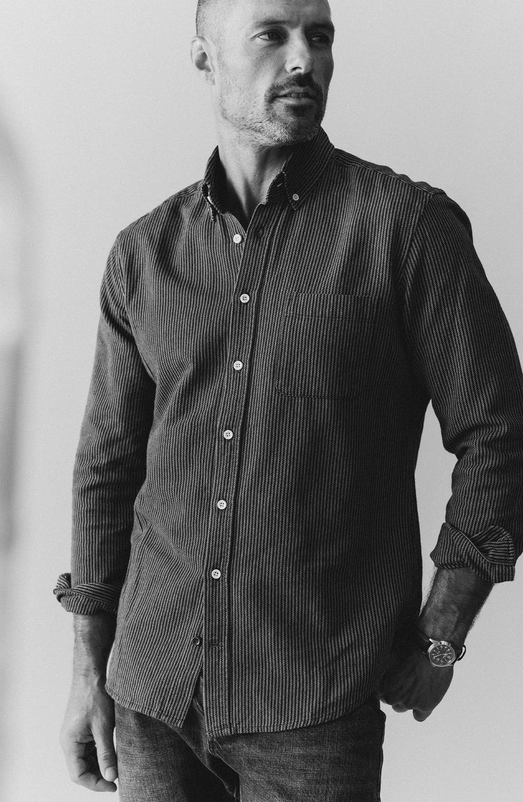Editorial Panel: The Jack in Roped Indigo, Wovens by Taylor Stitch